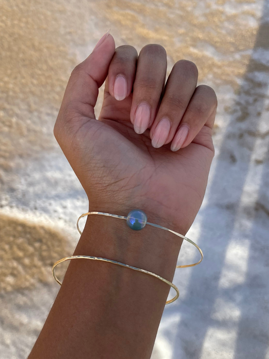 14k GF Crystal Bangle