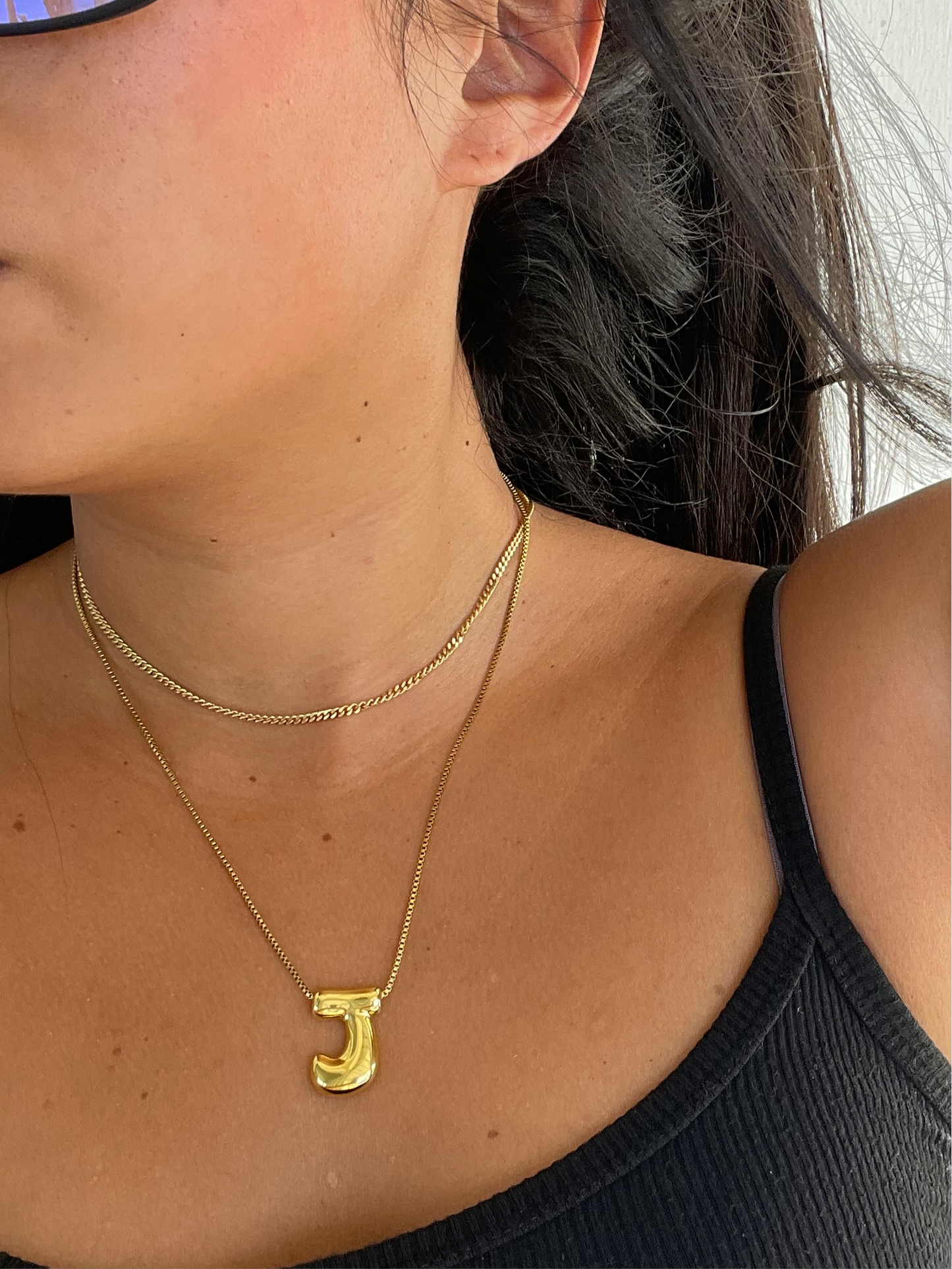 Bubbly Initial Necklace