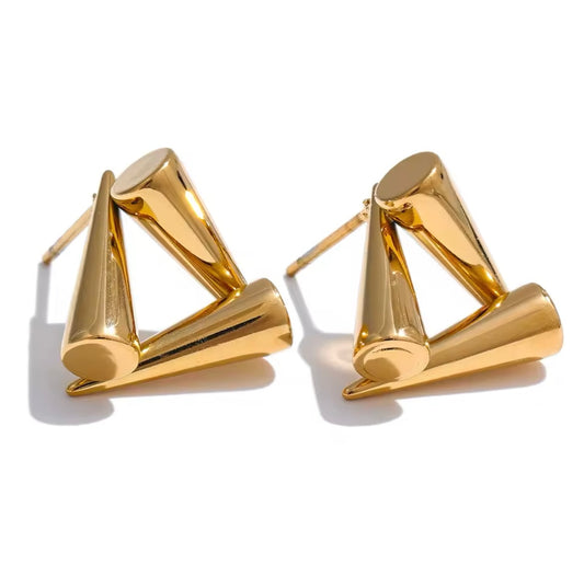 Golden Triangle Studs