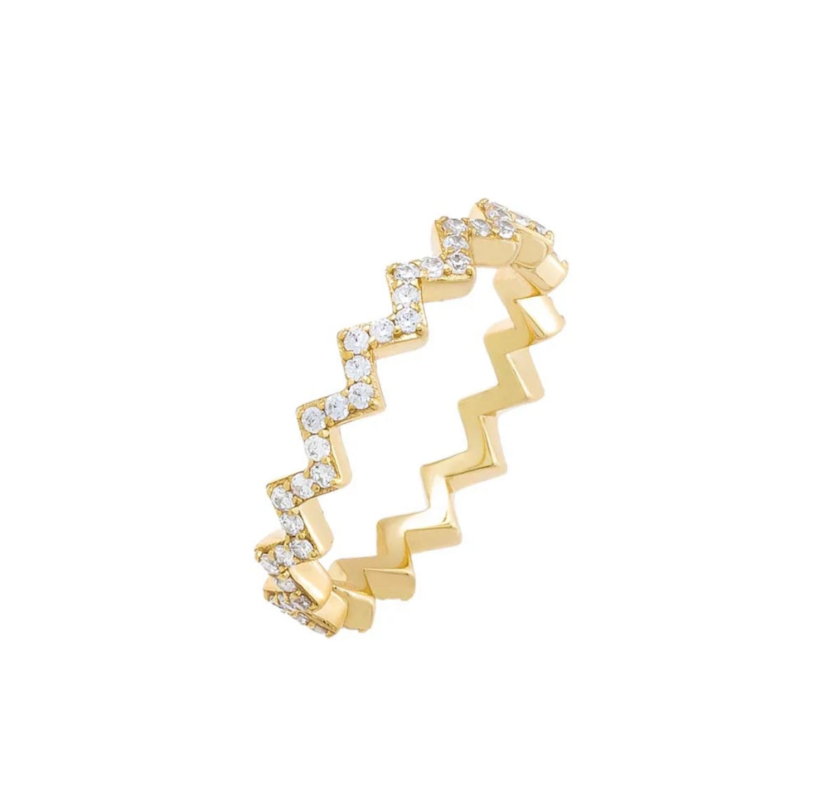 Pave Zig Zag Ring