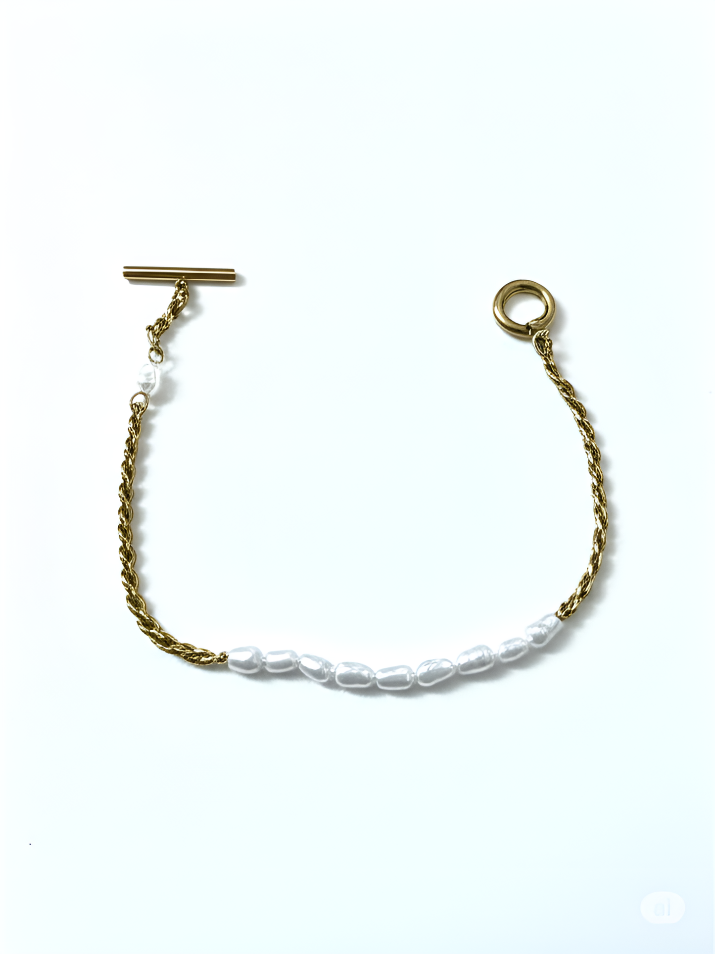 Pearl OT Buckle Bracelet