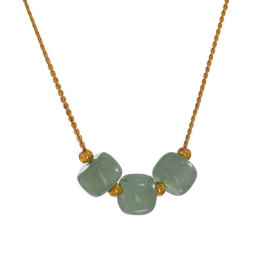 Triple Jade Necklace