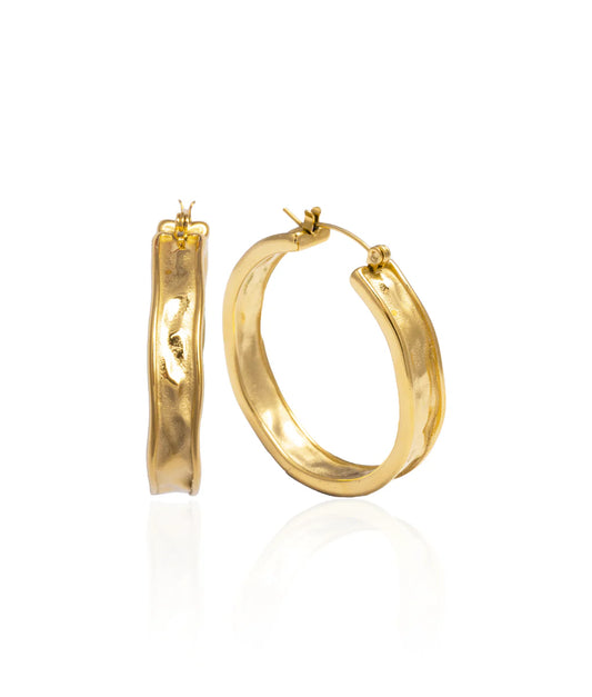 Textured Hoop Earrings