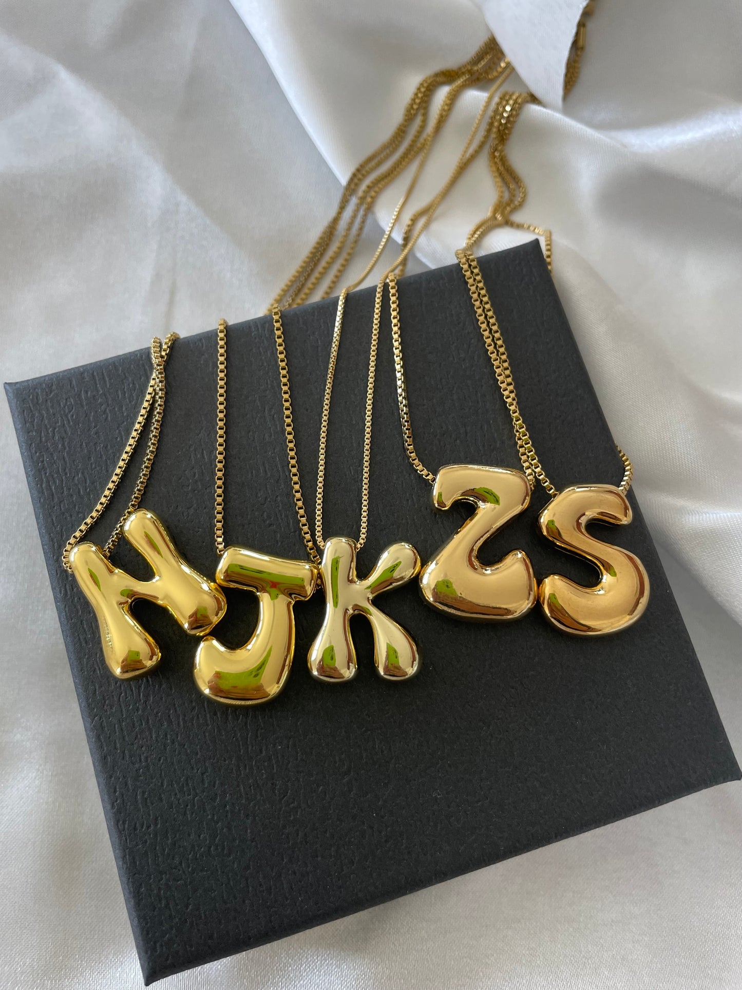 Bubbly Initial Necklace