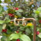 Gold Textured Huggie Hoops