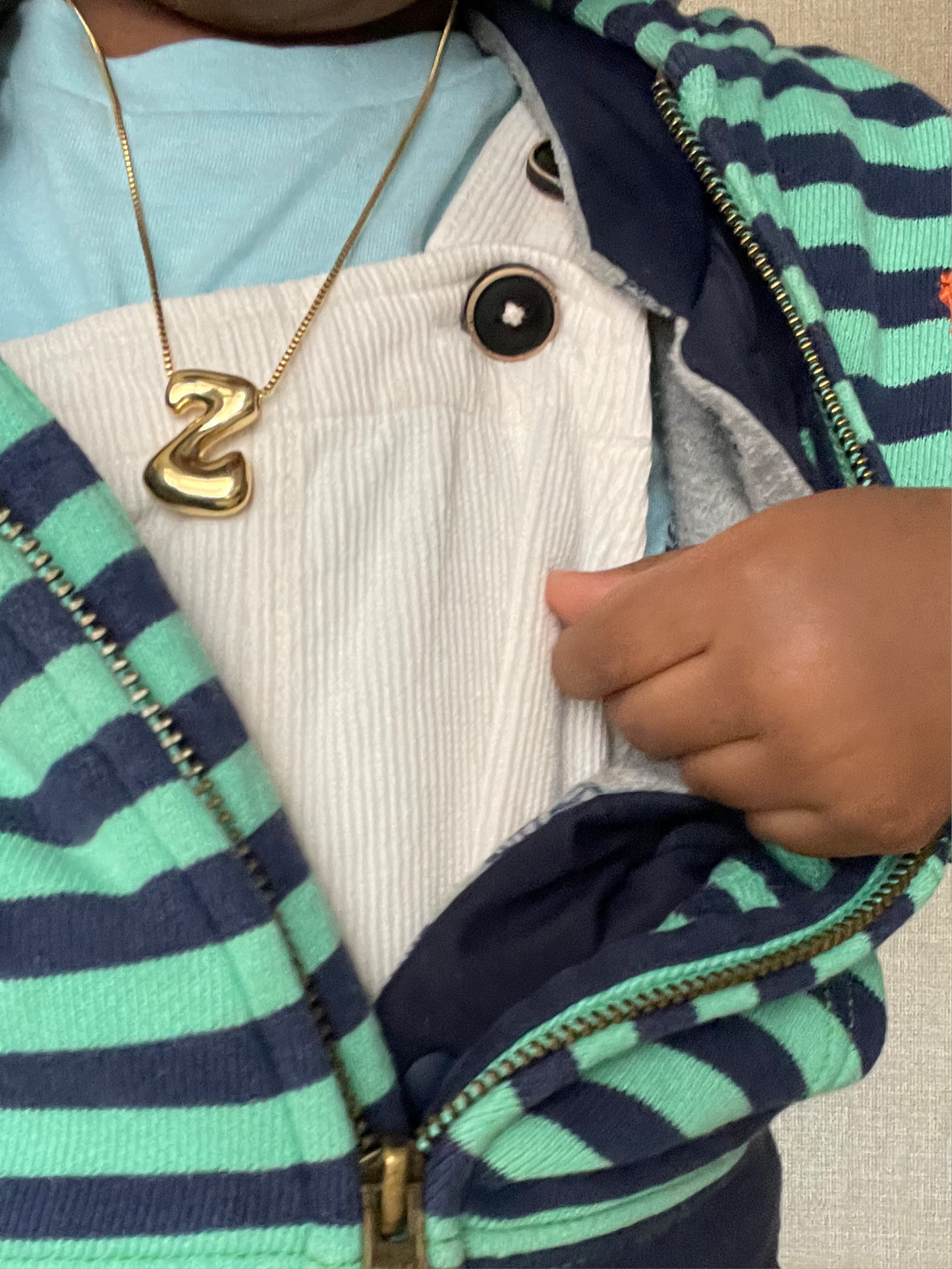 Bubbly Initial Necklace