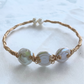 Wired 3 White Pearls Bracelet