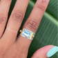 Natural Blue Topaz Ring