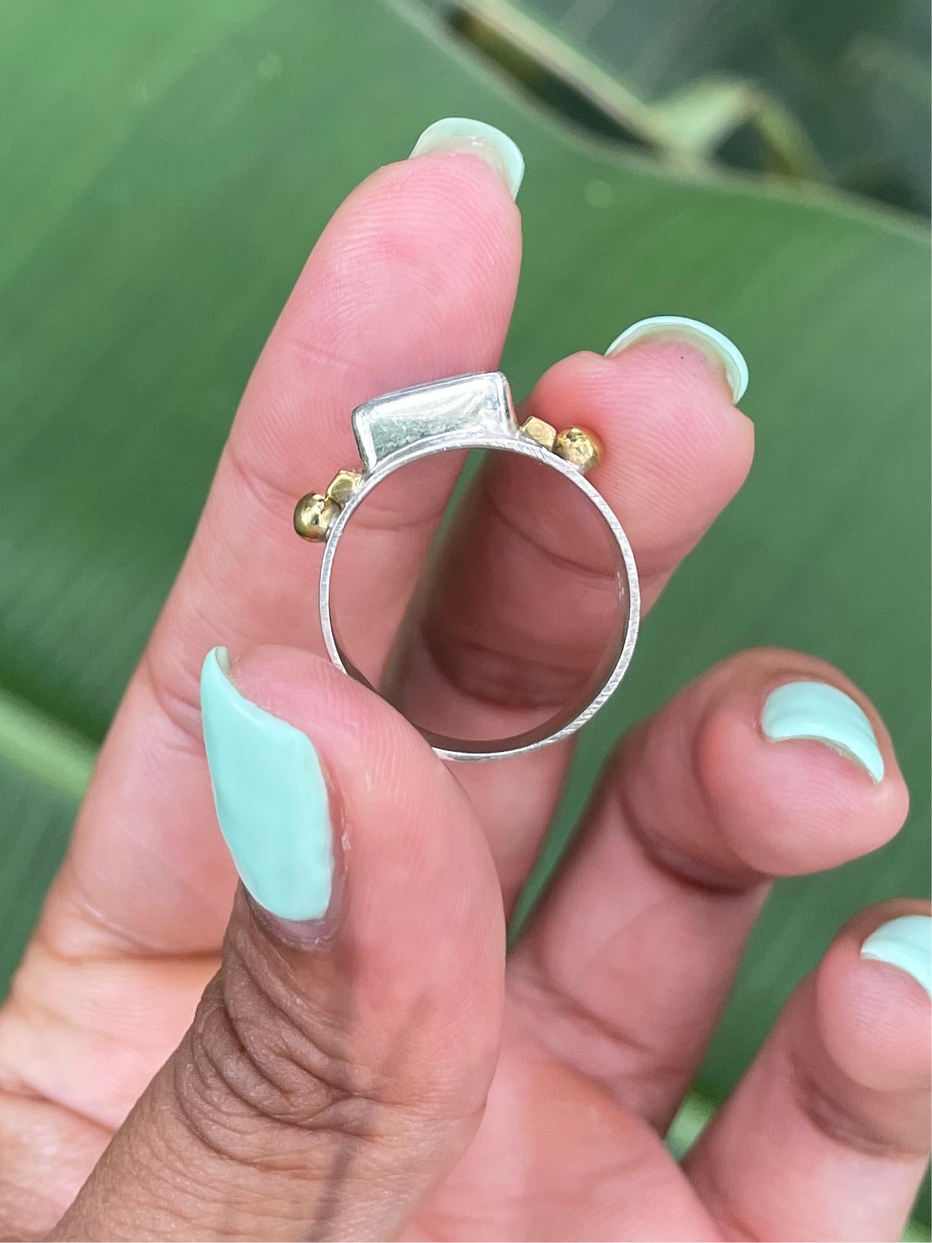 Natural Blue Topaz Ring