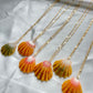 Sunrise Shell with Gold Filled Link Chain Necklace