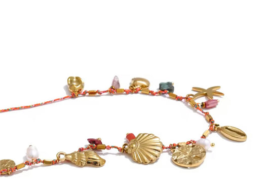Coral Rope Necklace