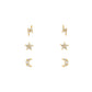 Dainty Celestial Stud Earrings