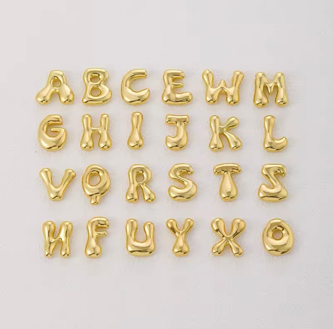Bubbly Initial Necklace
