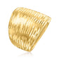 Diamond Cut Gold Ring