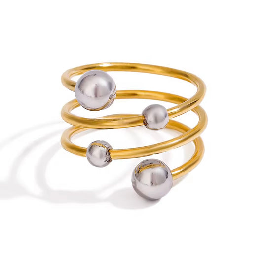 Two Tone Gold Ring