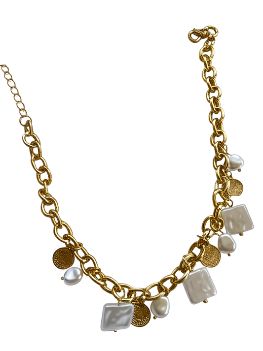 Gold Pearl Chocker