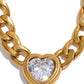 Chase Heart Cuban Necklace