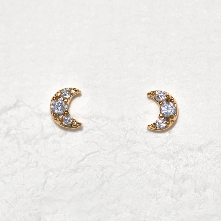 Dainty Celestial Stud Earrings