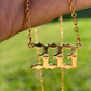 Gold Angel Number Necklace