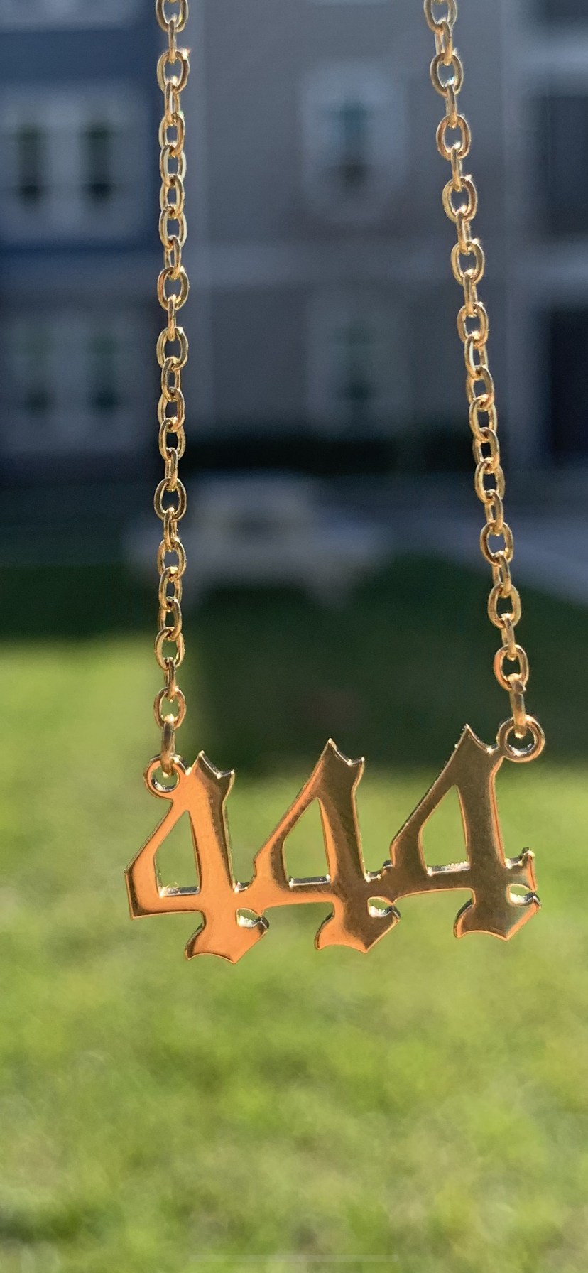 Gold Angel Number Necklace