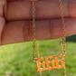 Gold Angel Number Necklace